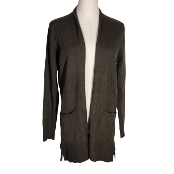 Pink Clover Olive Green Open Front Cardigan New With Tags Women's Size S - Picture 1 of 15